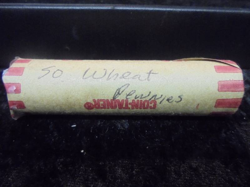 Roll of 50 Lincoln Wheat Pennies