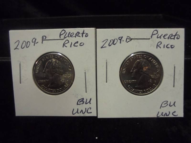 Uncirculated 2009 P&D Puerto Rico State Quarters