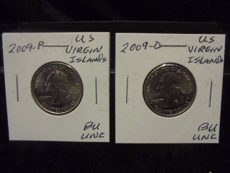 Uncirculated 2009 P&D Virgin Island State Quarters