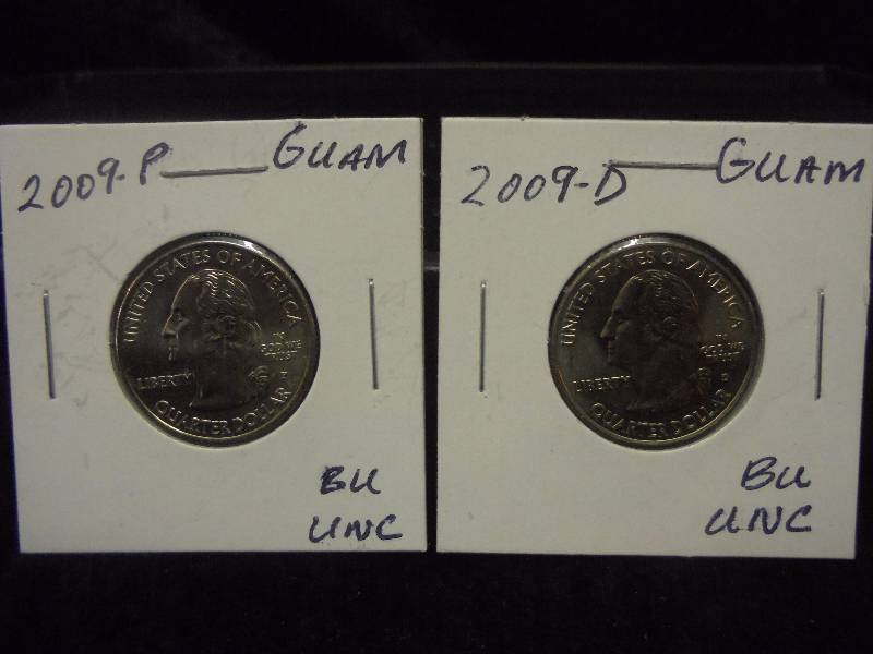 Uncirculated 2009 P&D Guam State Quarters