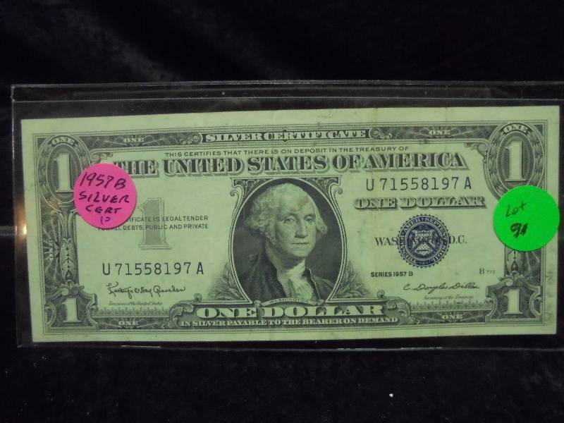 1957B Silver Certificate