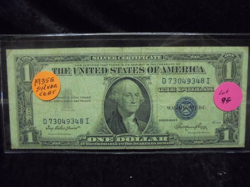 1935E Silver Certificate