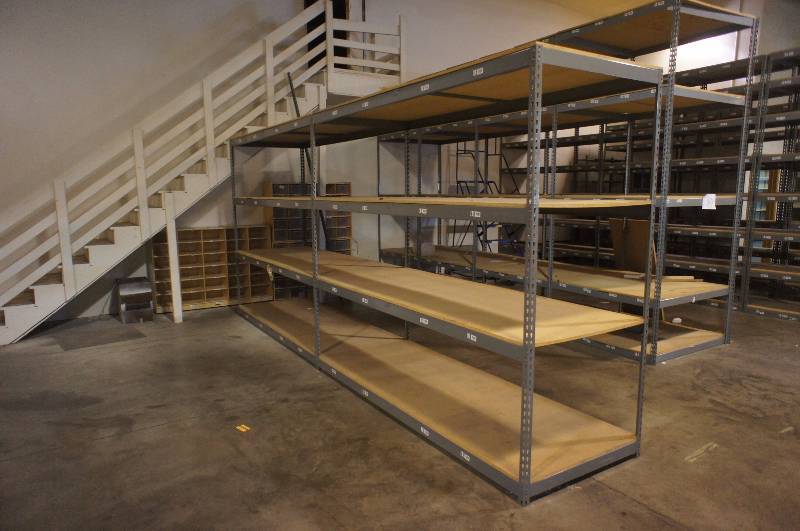 Warehouse Racking -7 Tall 16 Long 8 Wide 36 deep Section about 8 shelves