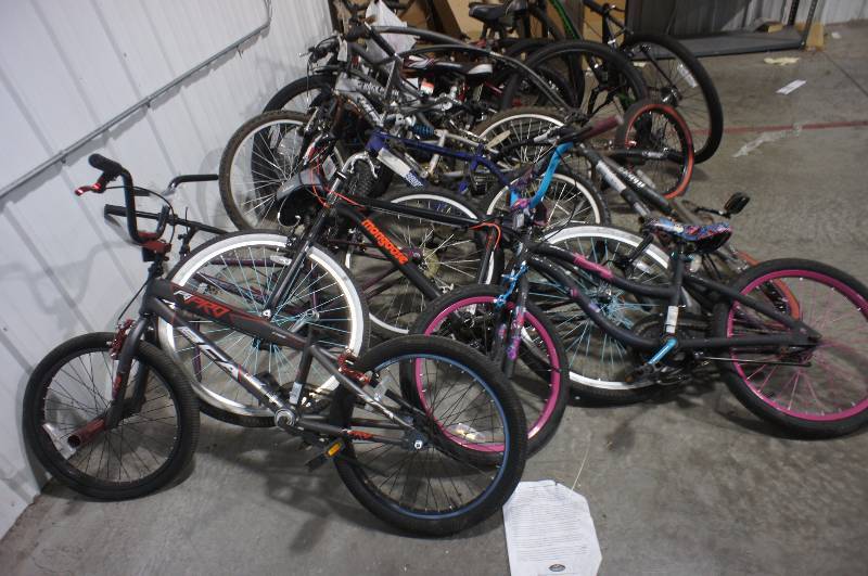 Lot of about 20 AS IS bicycles