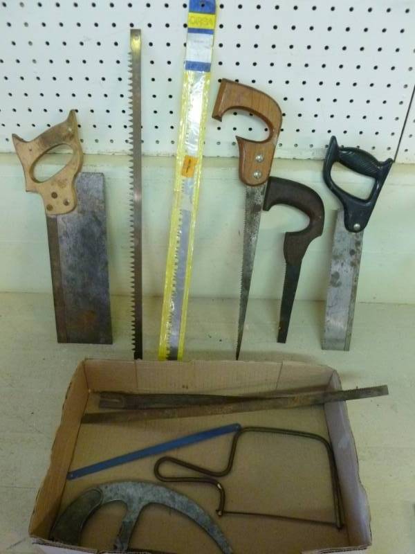 lot 106 image: Vintage Hand Saws