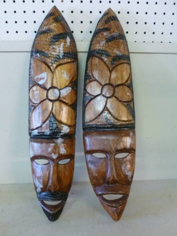 lot 331 image: Wooden Masks
