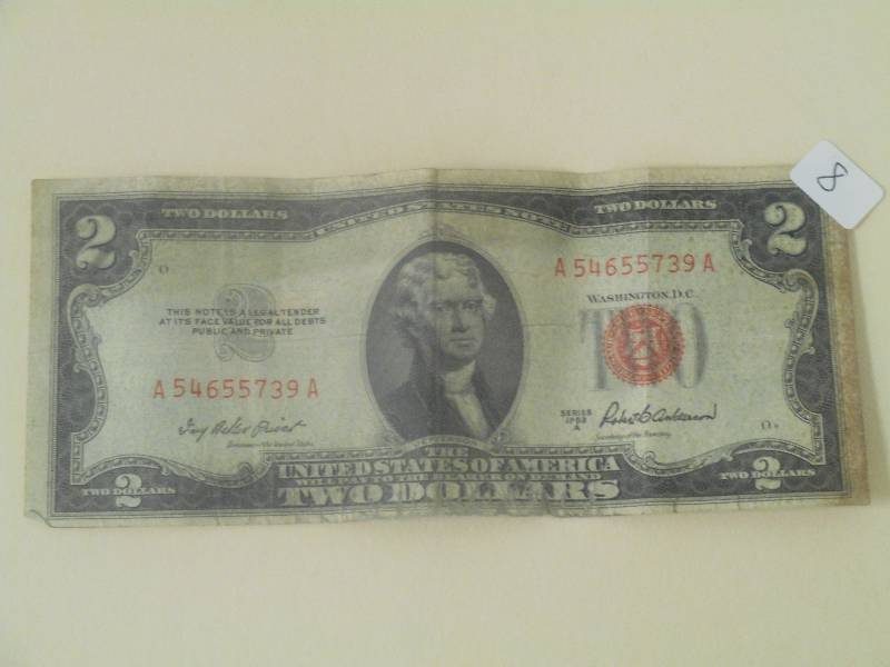1953-A Red Seal $2 Note ...