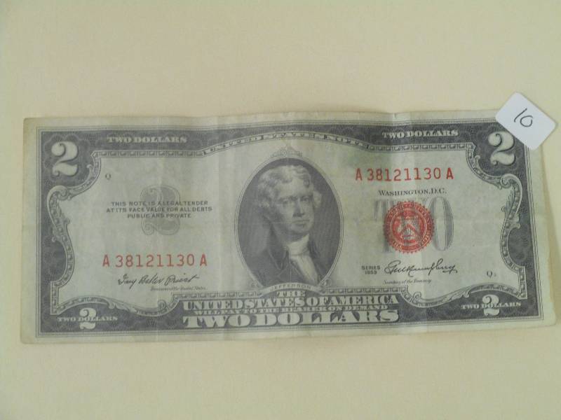 1953 Red Seal $2 Note ...