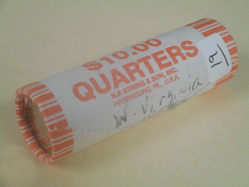 Uncirculated $10 Roll Of U.S. State...
