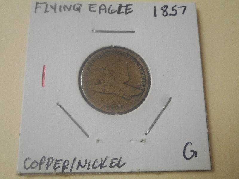 Flying Eagle Cent 1857 G copper  nickel
