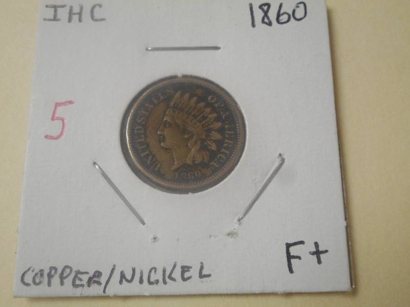 1860 Indian Head Cent F copper  n...