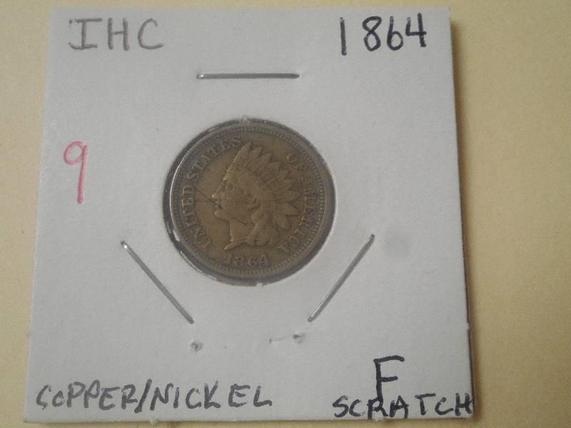 1864 Indian Head Cent F (scratch) c...