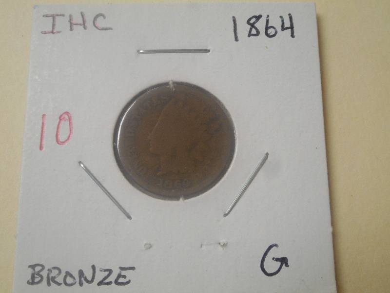 1864 Indian Head Cent G bronze...