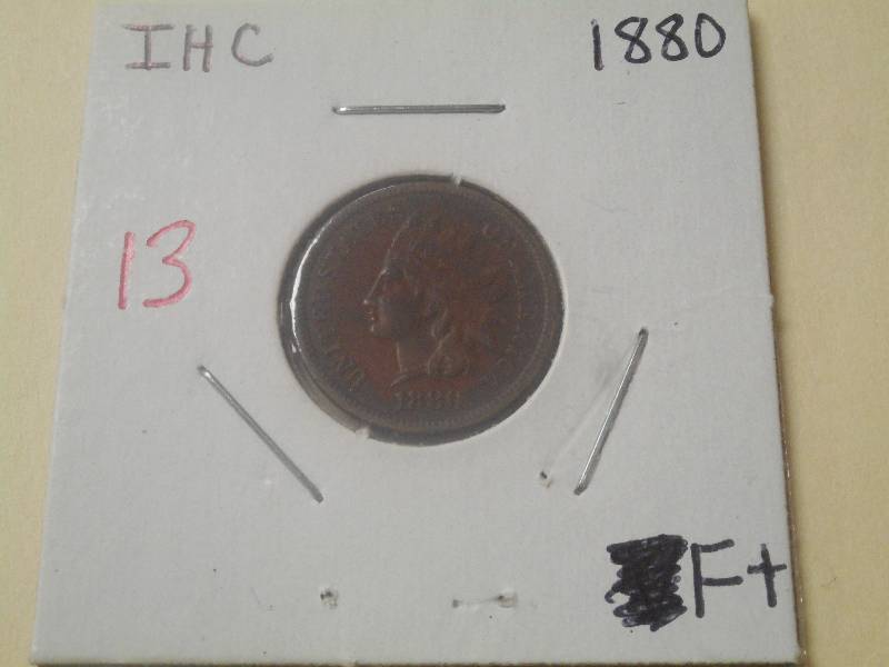 1880 Indian Head Cent F ...