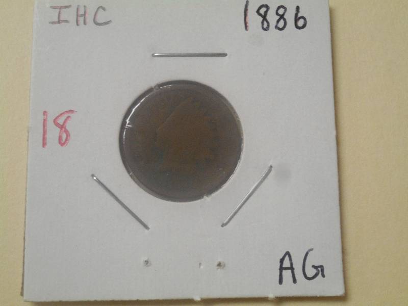 1886 Indian Head Cent AG...
