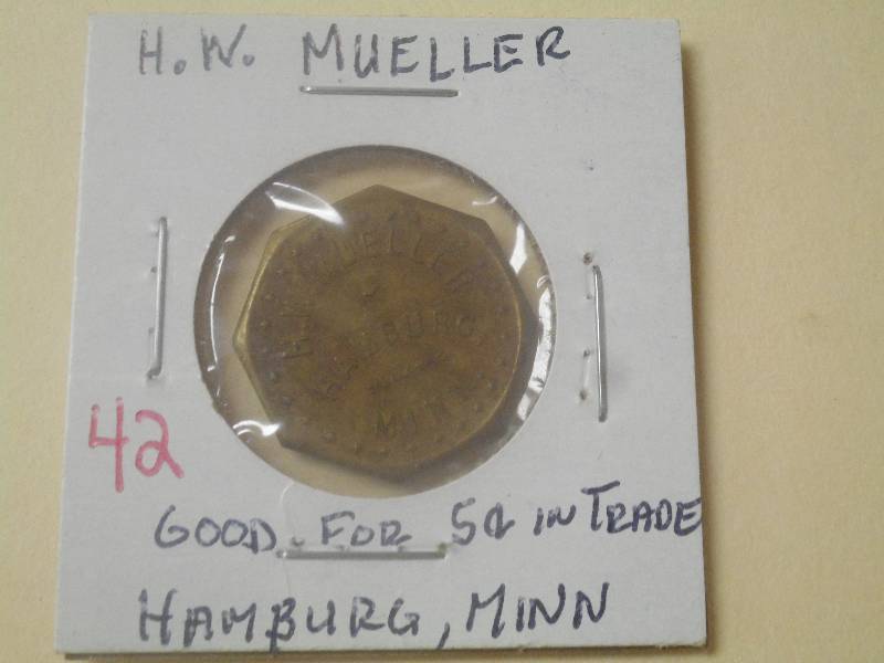 Trade Token H.W. Mueller Hamburg, M...