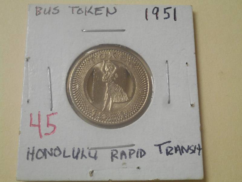 Transportation Token 1951 Honolulu ...