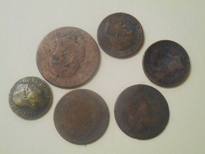 6 misc. old junkie copper world coi...