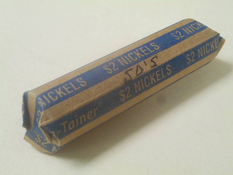 1 roll of mixed date nickels from t...