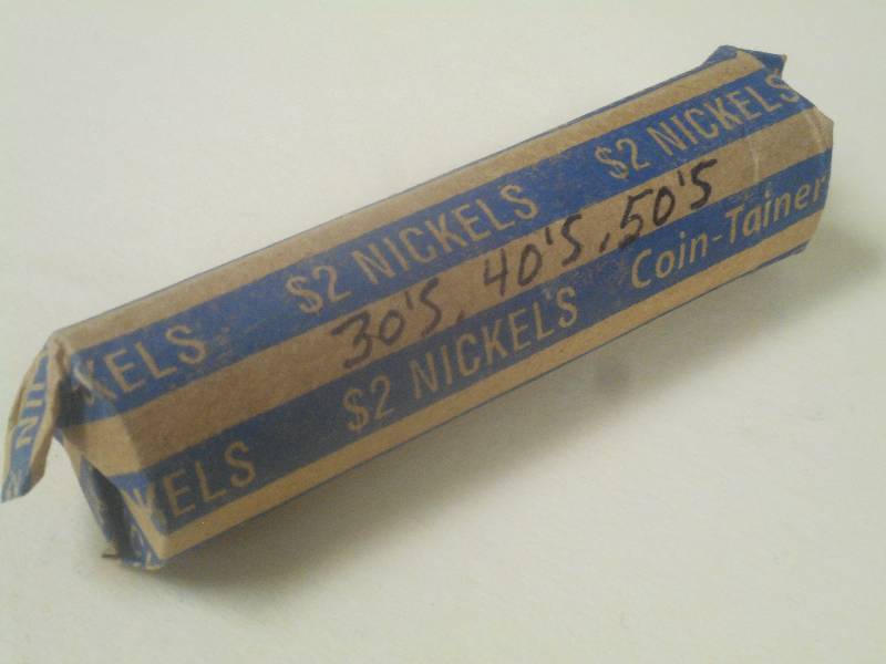 1 roll of mixed date nickels from t...