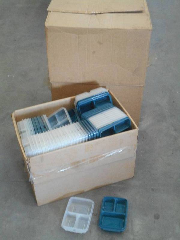 lot 50 image: (3) Boxes Of Plastic Food Trays ...