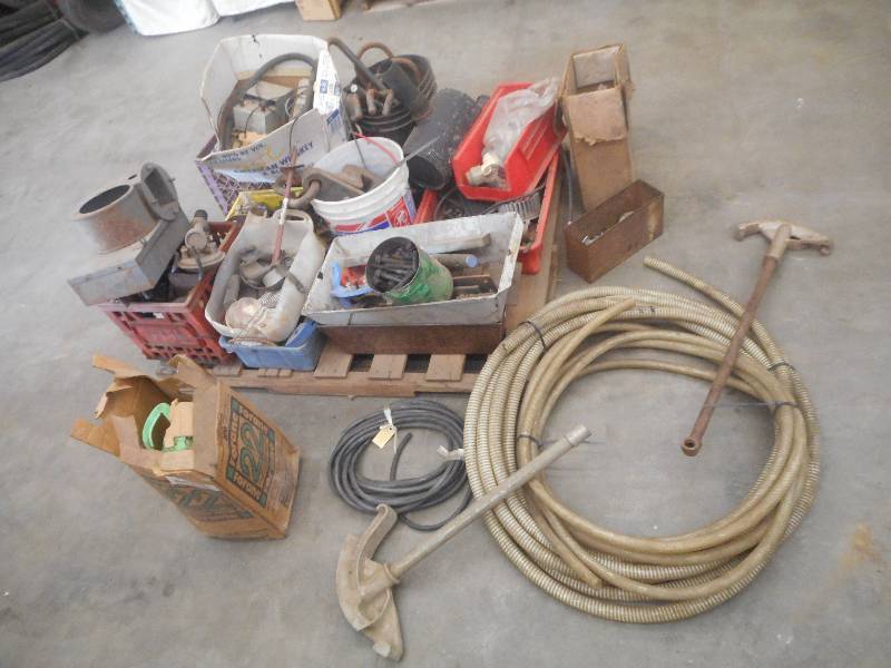 lot 68 image: Pallet Lot Of Assorted Hoses, Steel...