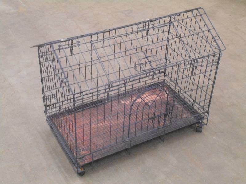 lot 89 image: 18x24 Steel Wire Animal Cage ...
