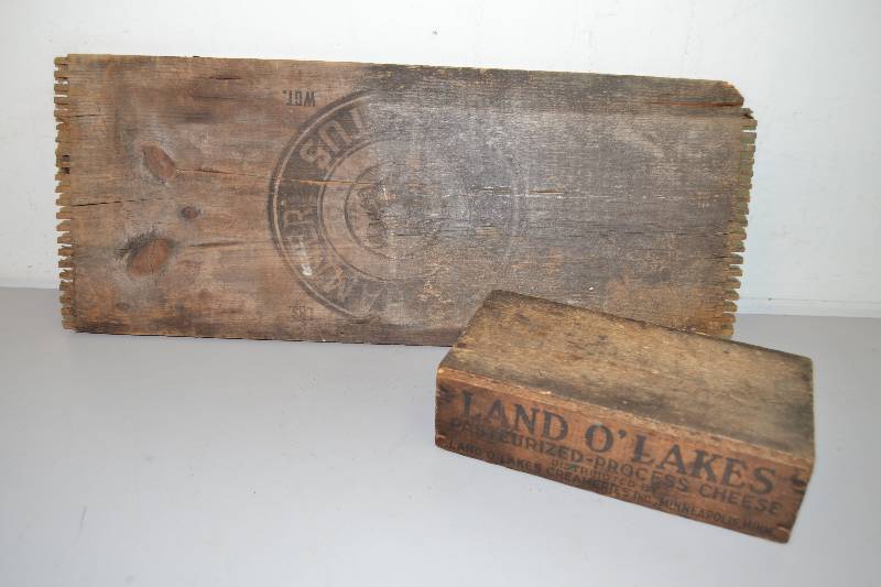 Vintage wood boxes