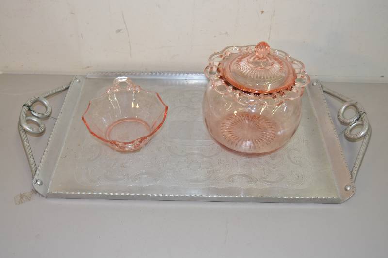 Pink Depression glass