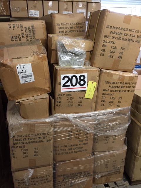 40,000 pieces of a Pallet lot of P.O.P. Ceiling Hooks