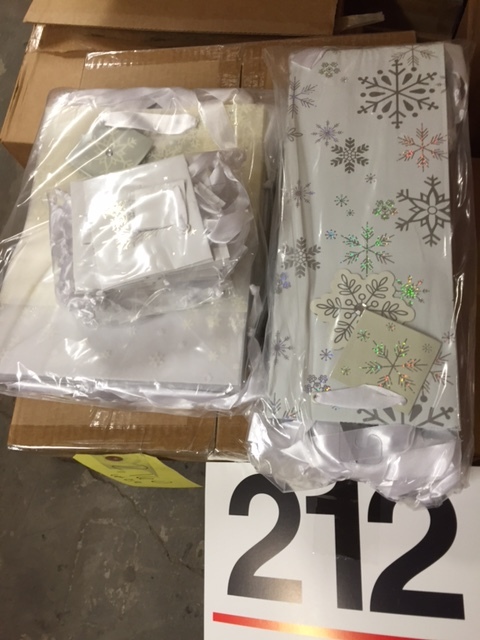 2,160 pieces in three sizes White Christmas Gift Bag Assortment by American Greetings