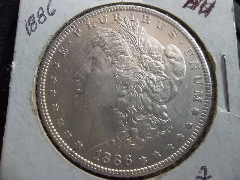 1886 Morgan Silver Dollar BU