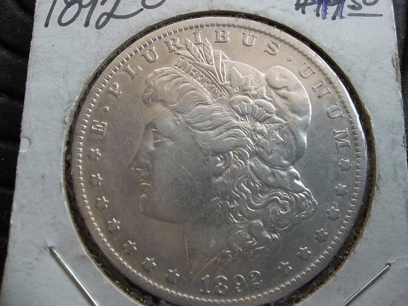 1892 O Morgan Silver Dollar