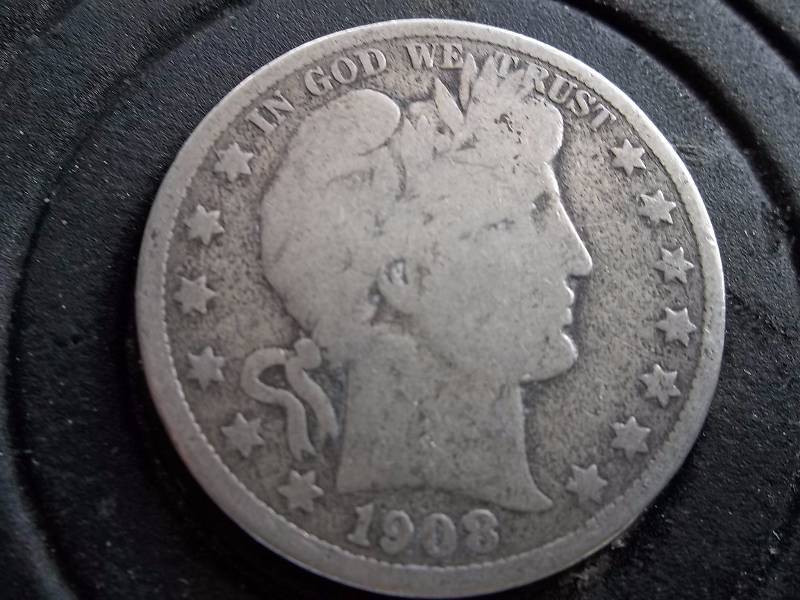 Barber Half Dollar 1908 O