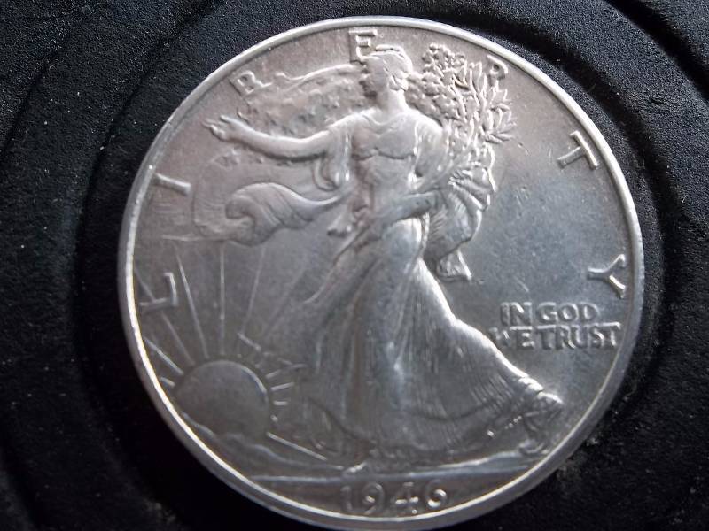Walking Liberty Half Dollar 1946 D