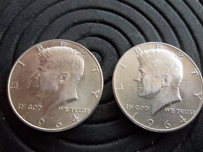 2-1964 JFK Half Dollars BU 90% Silver
