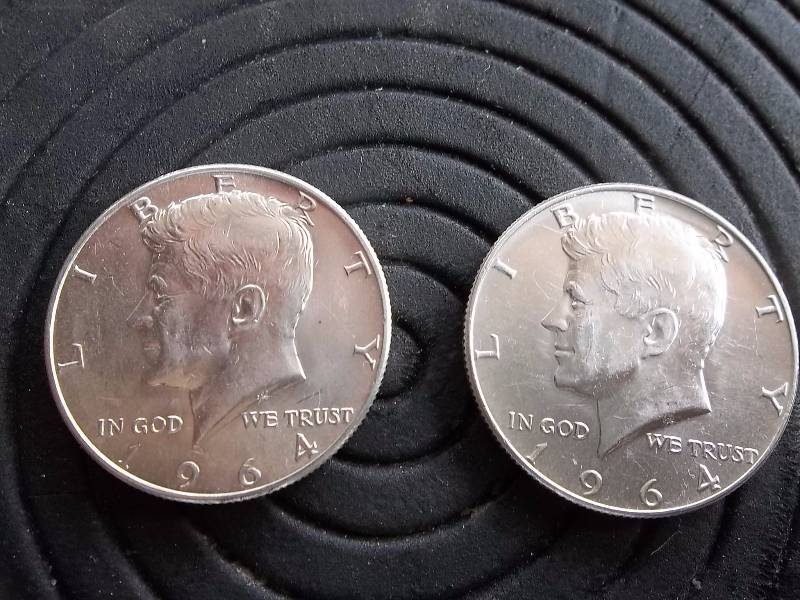 2-1964 JFK Half Dollars BU 90% Silver