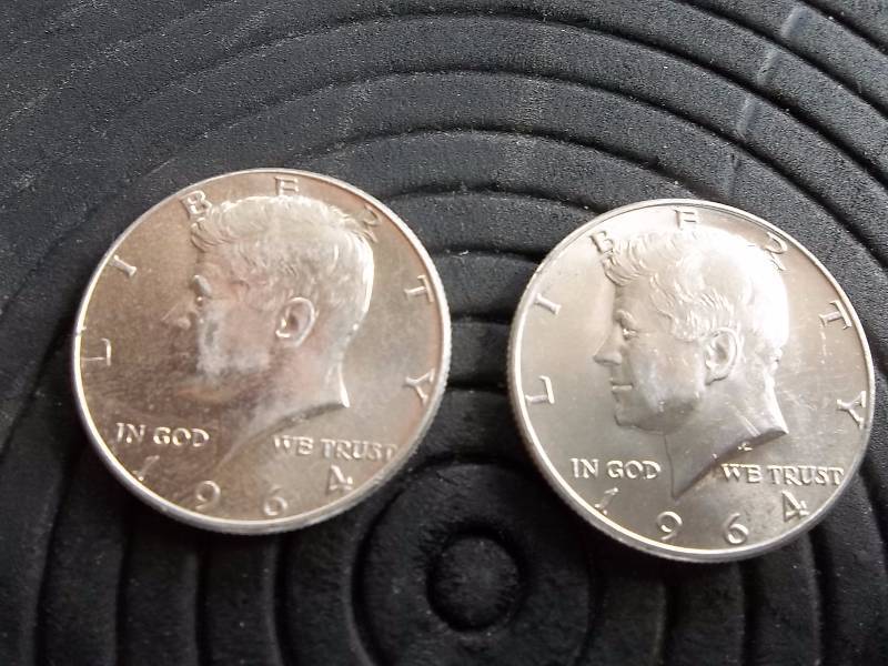 2-1964 JFK Half Dollars BU 90% Silver
