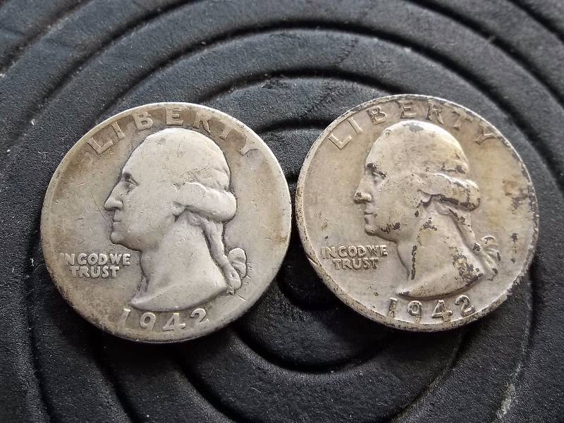 2-Washington Quarters 1942, 1942 D
