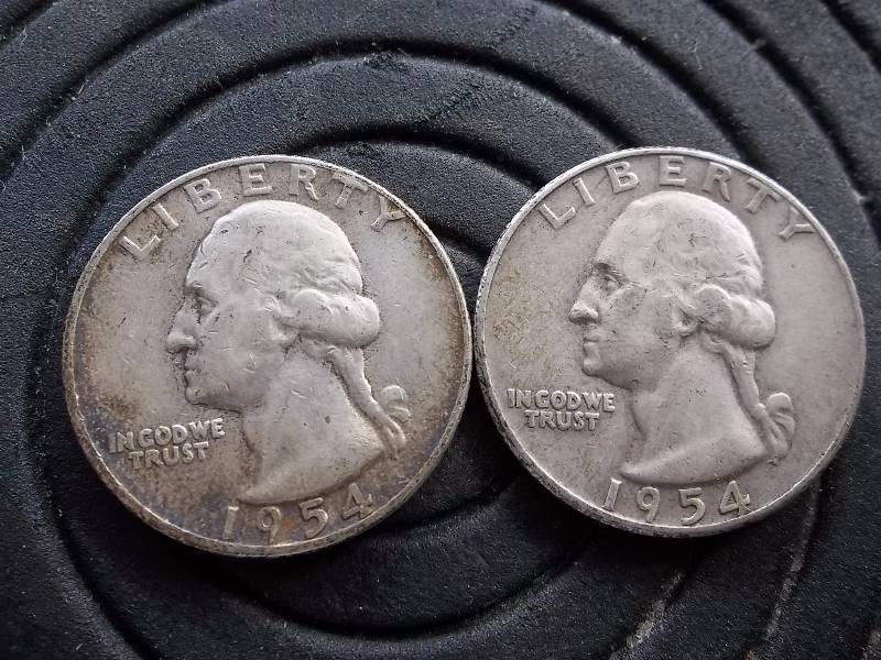 2-Washington Quarters 1954, 1954 S