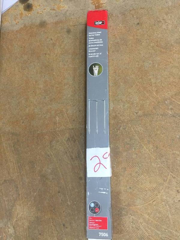 Weber Stainless Steel Propane Gas Grill Burner Tube Set New