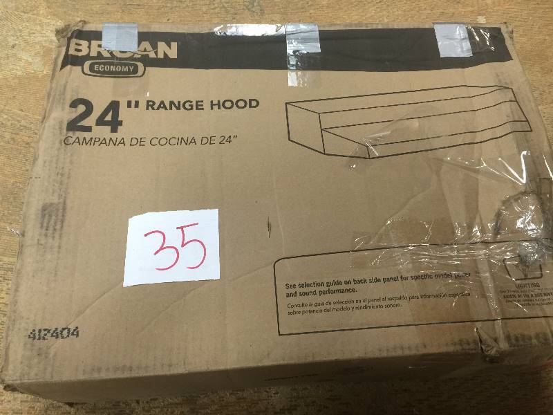 Broan  41000 Series 24 in. Non-Vented Range Hood in Stainless Steel New