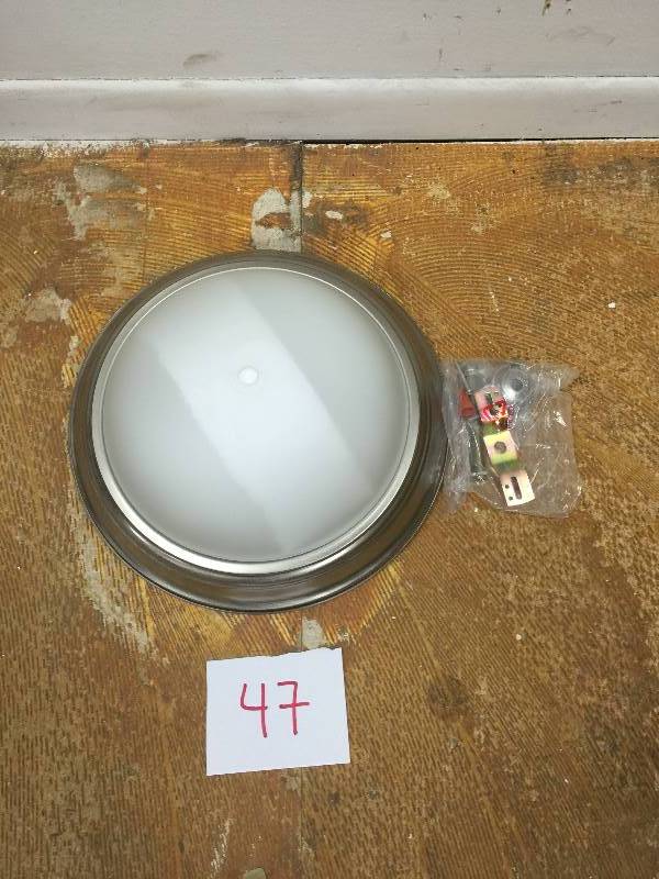 Commercial Electric Brushed Nickel LED Flushmount New