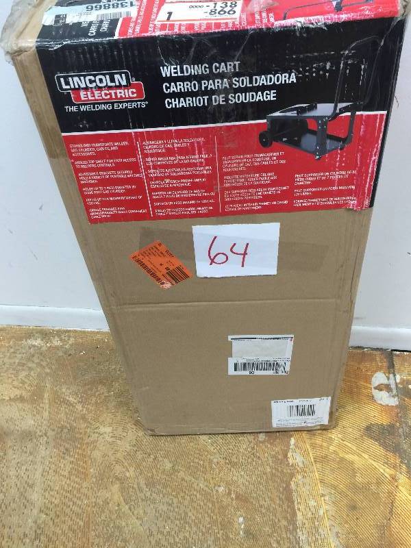 Lincoln 80 lb Welding Cart K2275 New