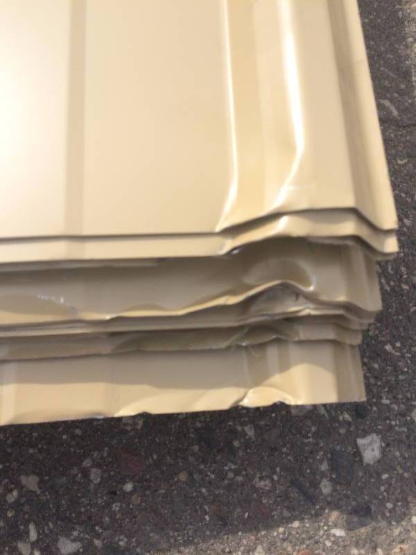 LOT 2 APPROX 35 SHEETS BEIGE 16 FT STEEL SIDING 29 GA