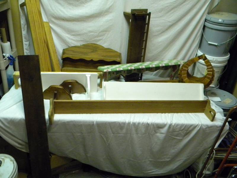 Wooden Shelf Lot
