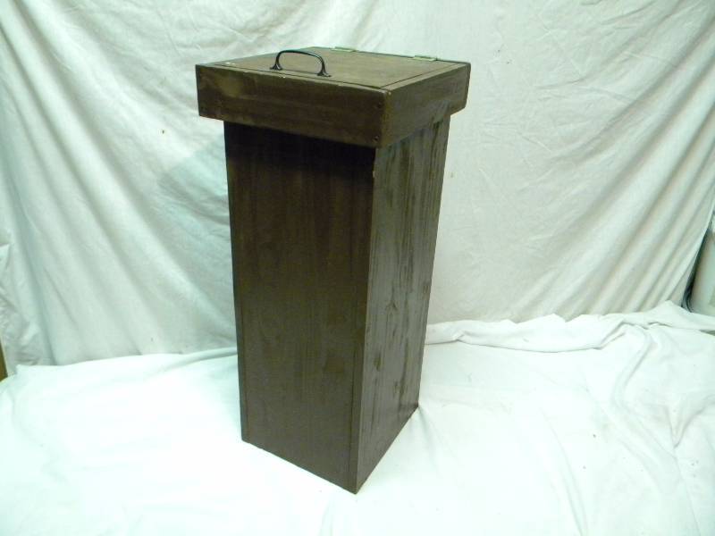 Wooden Trash Can
