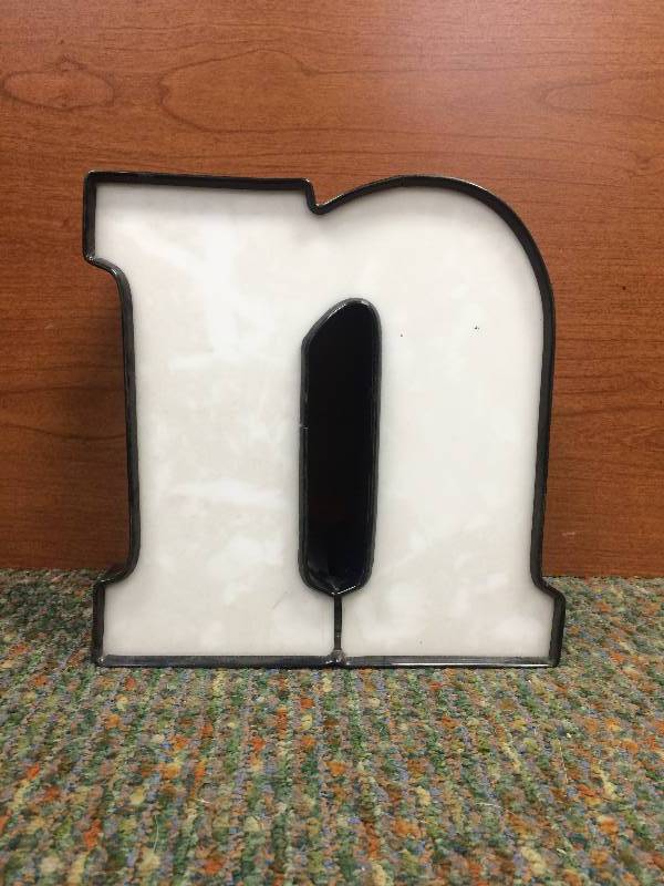 White Letter N