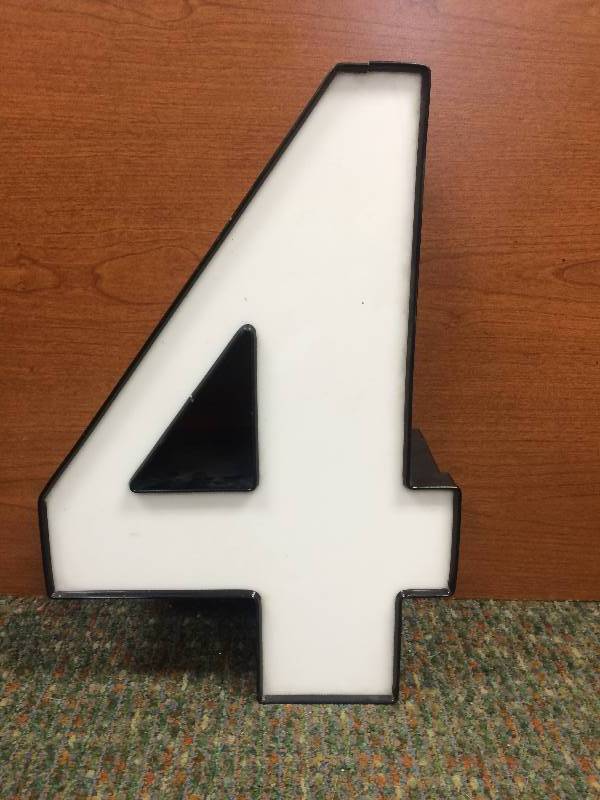 White Number 4