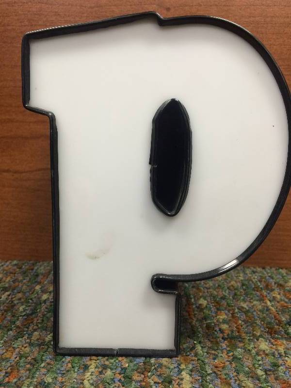 White Letter P